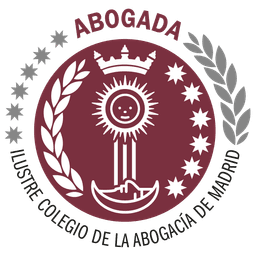 Sello de abogada colegiada del Ilustre Colegio de la Abogacía de Madrid